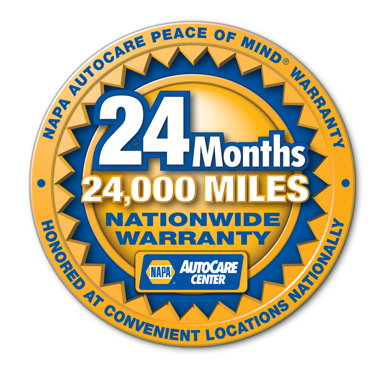 24 Month Nationwide Warranty