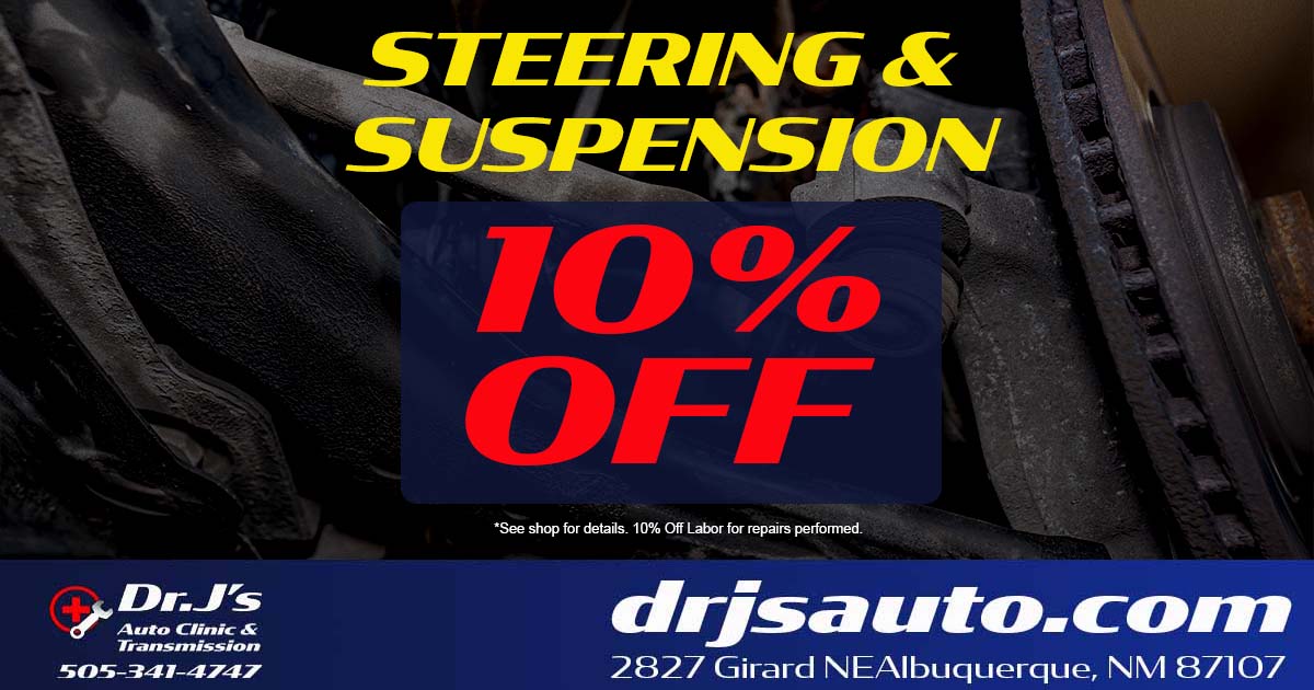 10n% Off Steering and Suspension repairs