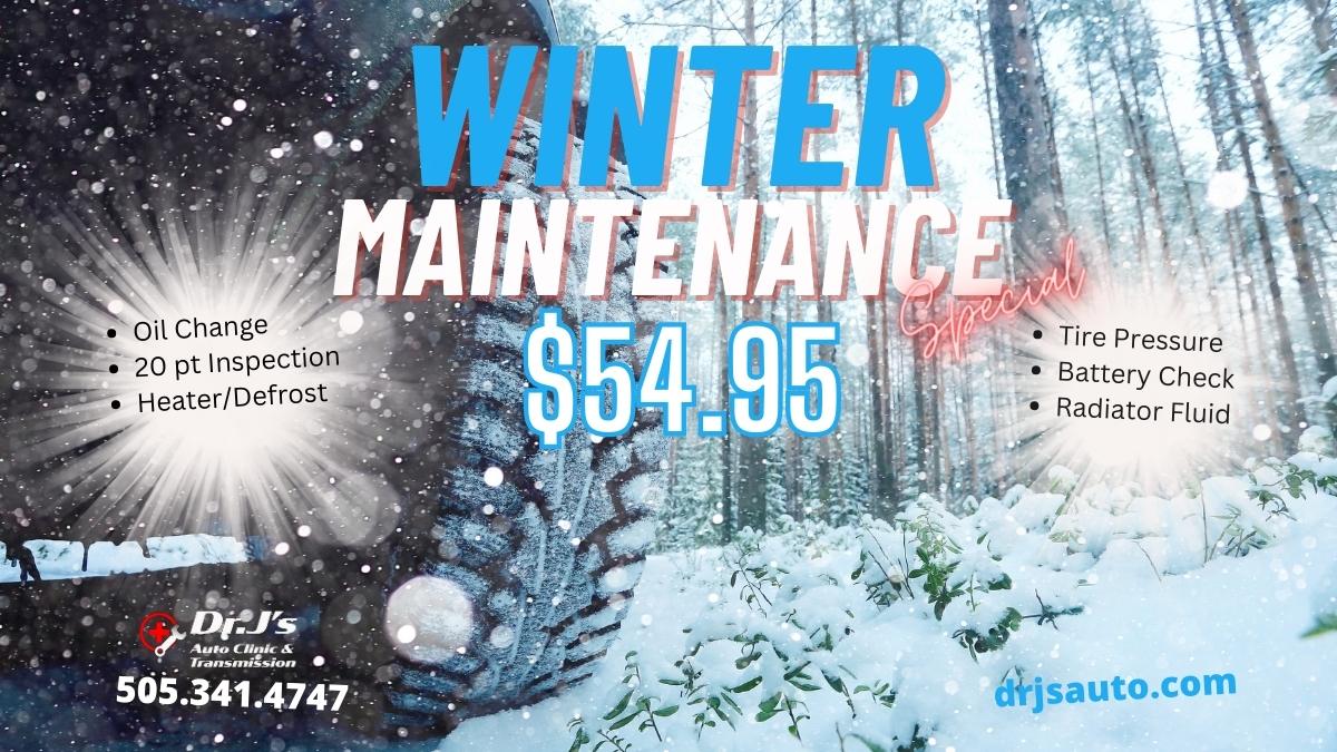 Winter Maintenance Special at Dr. J's 54.95