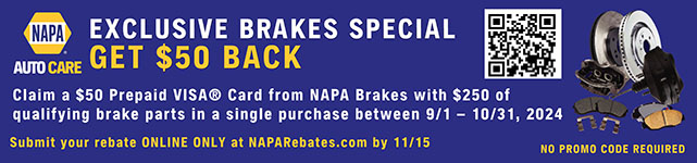 NAPA Brakes rebate