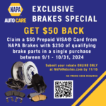 NAPA Brakes rebate