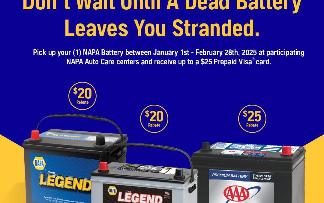 NAPA Battery Rebate