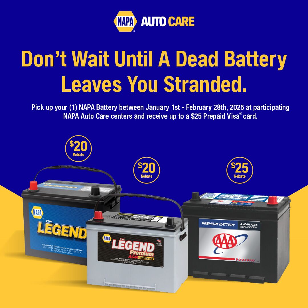 NAPA Battery Rebate