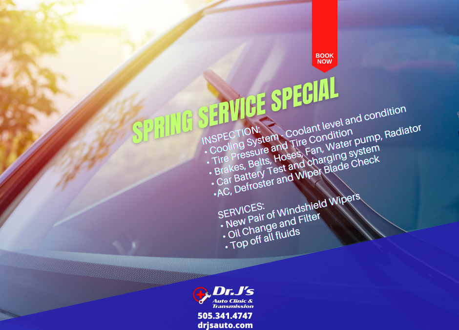 Spring Service Special with wiper blades