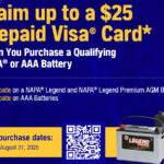 NAPA Battery Offer