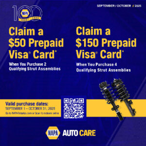 NAPA Strut Assembly rebate