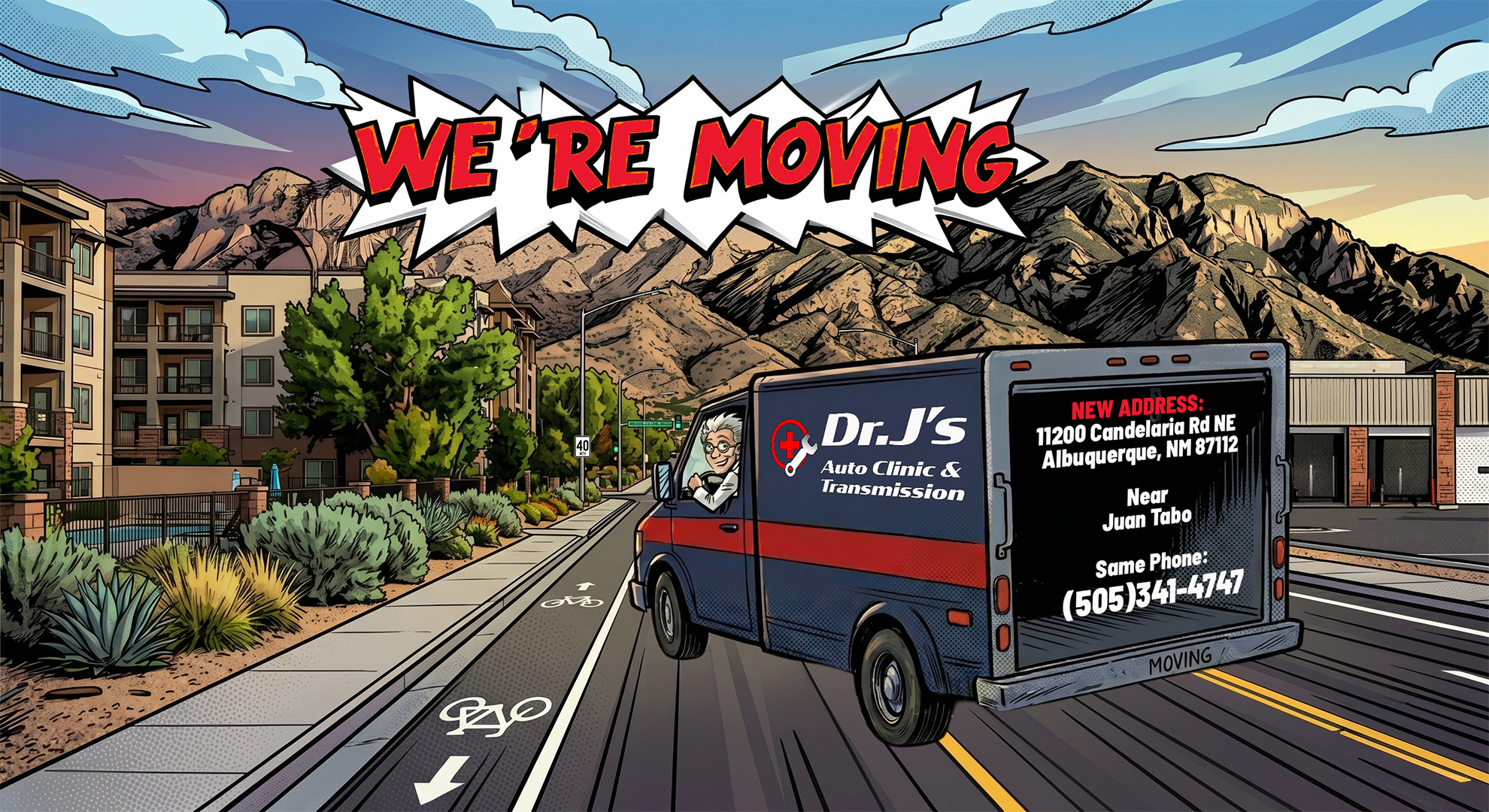 11200 Candelaria Rd NE Albuquerque, NM 87112 (Near Juan Tabo and Lowe's) Same phone: (505) 341-4747